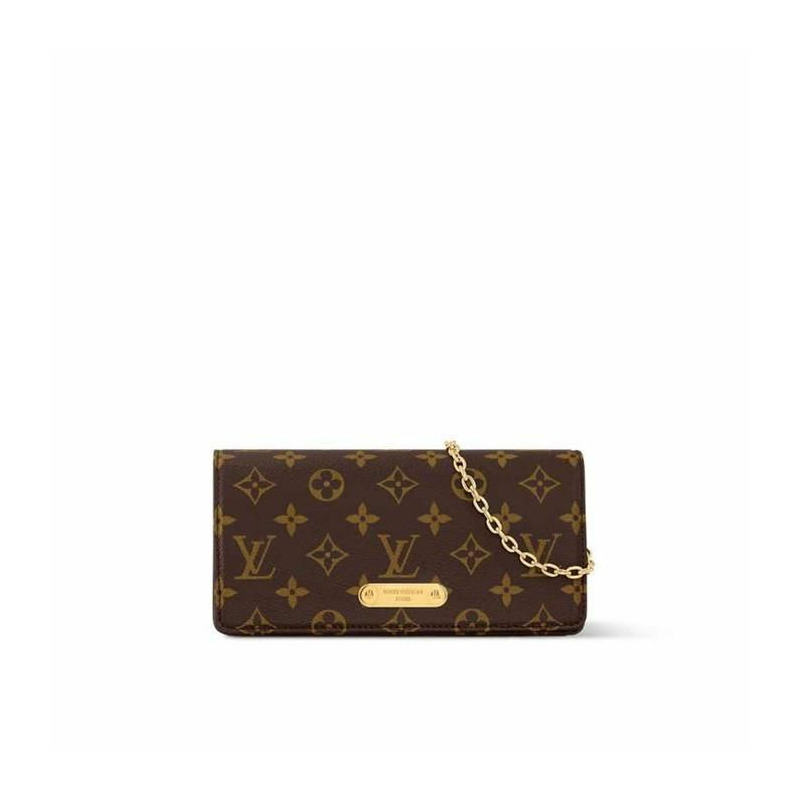 LOUIS VUITTON 鍊式皮夾 Lily Monogram M82509-0