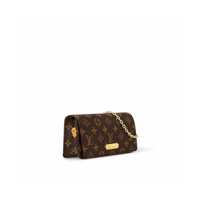 LOUIS VUITTON 鍊式皮夾 Lily Monogram M82509-1