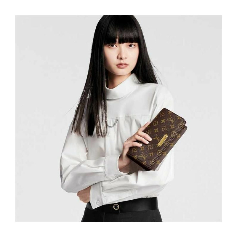 LOUIS VUITTON 鍊式皮夾 Lily Monogram M82509-15