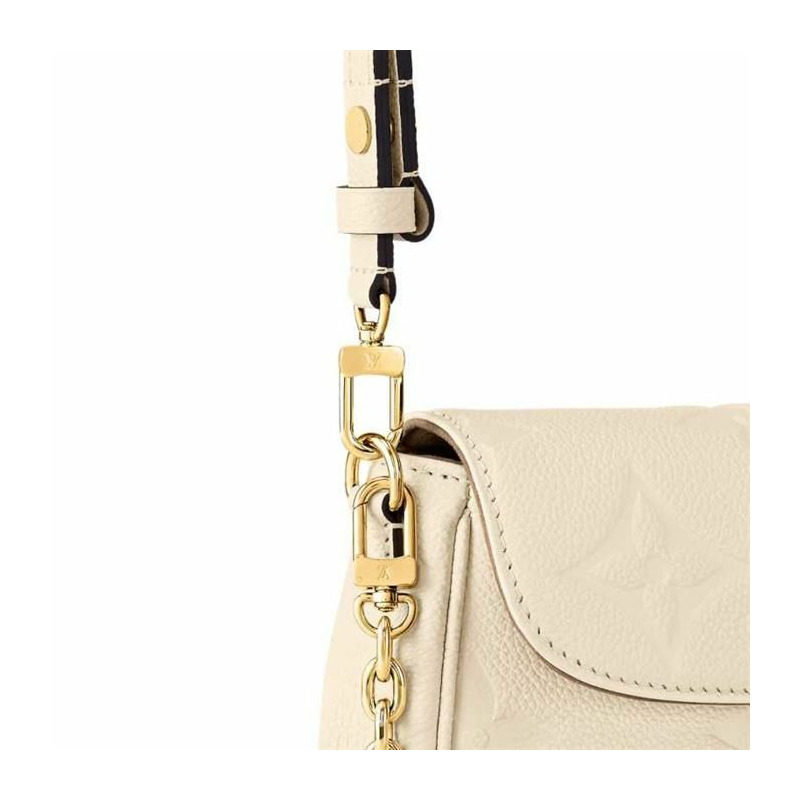LOUIS VUITTON Ivy Empreinte 奶油色鏈條錢包 M82210-5