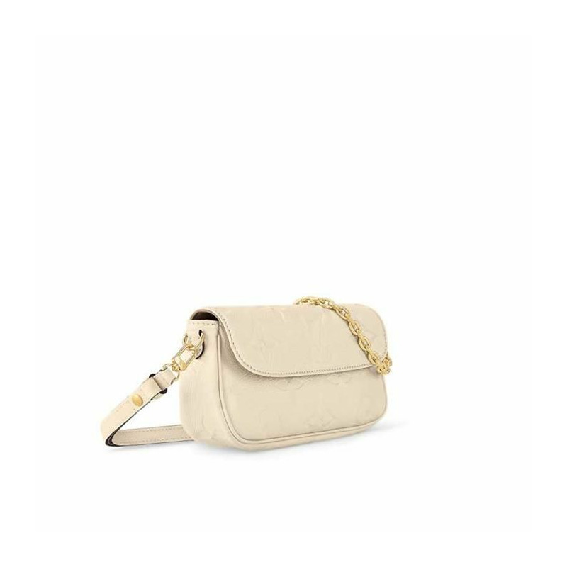 LOUIS VUITTON Ivy Empreinte 奶油色鏈條錢包 M82210-8