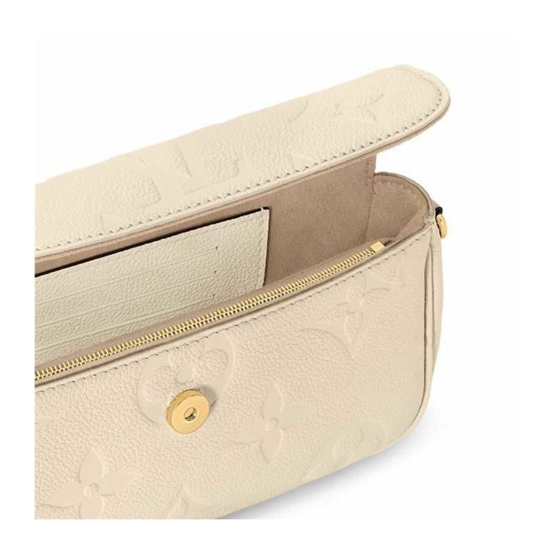 LOUIS VUITTON Ivy Empreinte 奶油色鏈條錢包 M82210-10