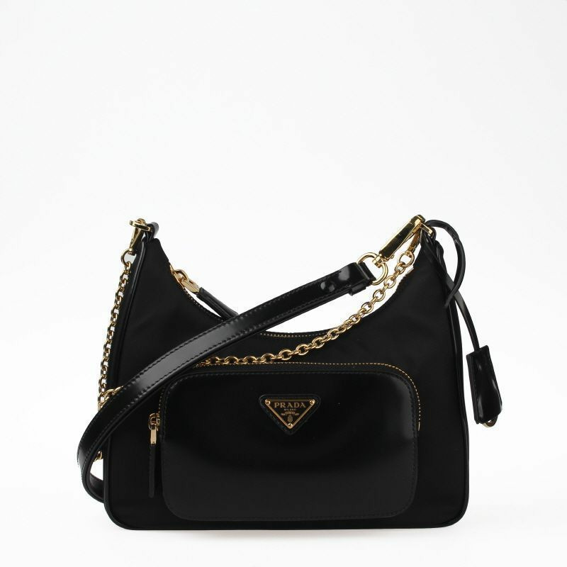 PRADA 磨毛鏈條單肩包-0