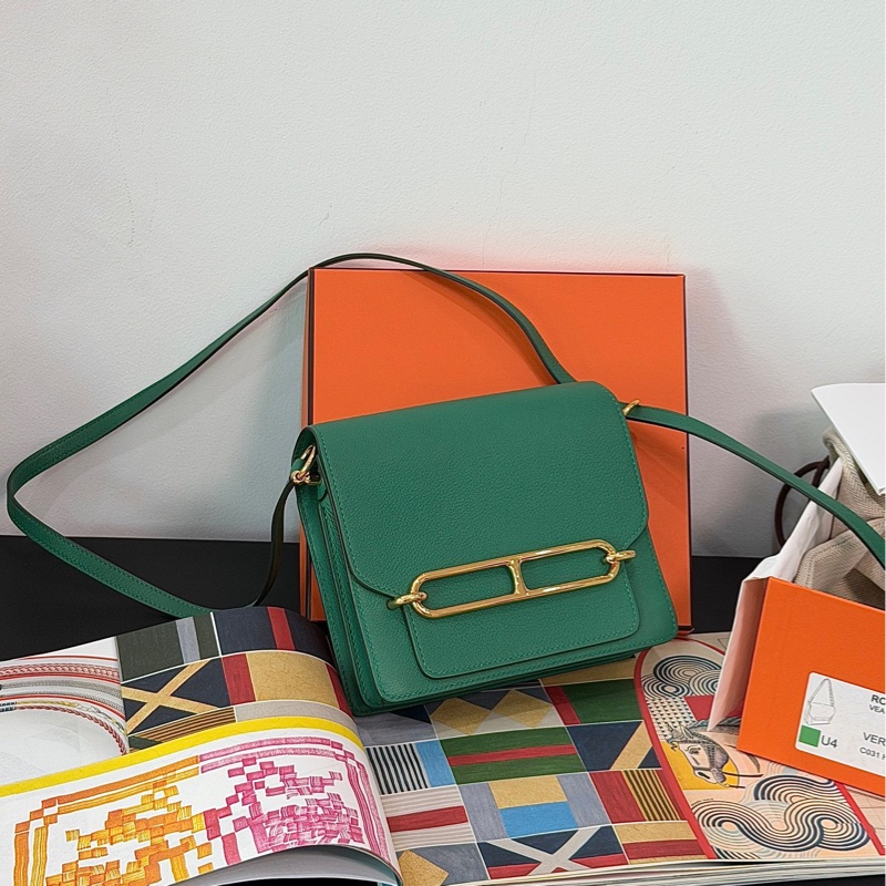 Hermes Roulis mini U4 絲絨綠 豬鼻子-0