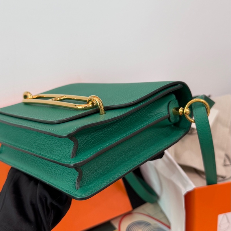 Hermes Roulis mini U4 絲絨綠 豬鼻子-4
