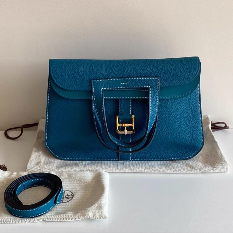 🌈Hermes💚Halzan 31💚W0海峽綠金扣🌈全新未使用🌈TC皮🌟愛馬仕🌟-4