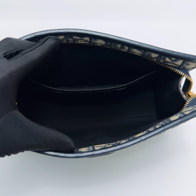 DIOR 蒙田30經典老花刺繡手拿包25. 5*19. 5*6.5 98新配件盒子塵袋吊牌-5