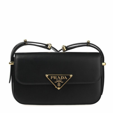 PRADA 三角形標誌皮革肩背包
