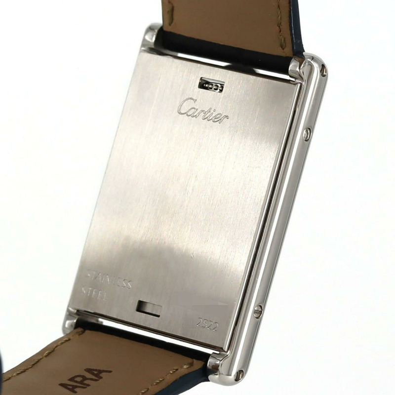 卡地亞 Tank Basculante LM W1016055 精鋼石英錶-6