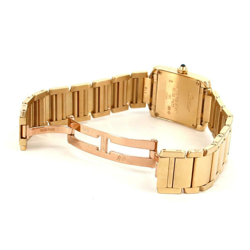 卡地亞 Tank Française SM YG W50002N2 石英錶-6