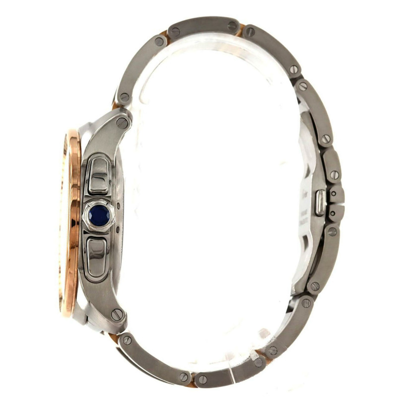 卡地亞 Calibre de Chronograph PG 雙色腕錶 W7100042 SSxPG 自動上鍊-2