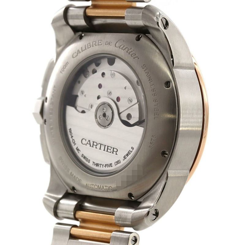 卡地亞 Calibre de Chronograph PG 雙色腕錶 W7100042 SSxPG 自動上鍊-5