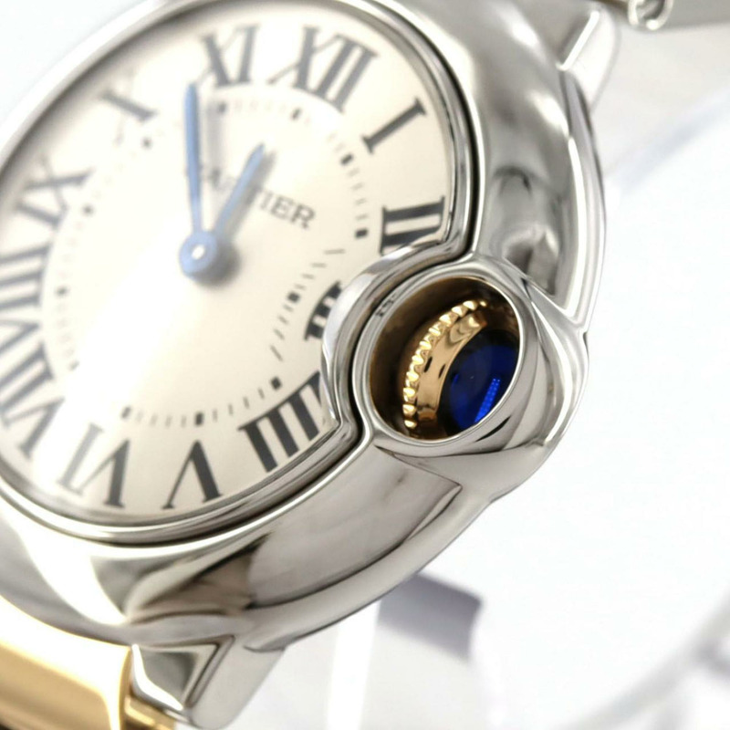 卡地亞 Ballon Bleu SM 雙色腕錶 W69007Z3 W2BB0010 SSxYG 石英機芯-3