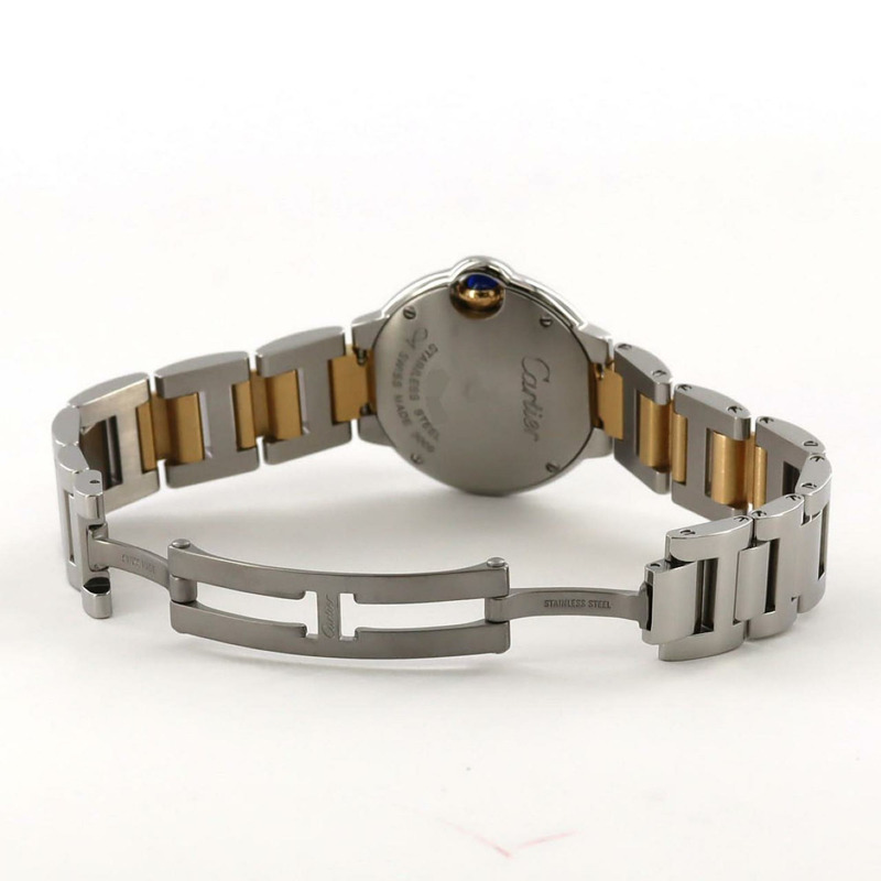 卡地亞 Ballon Bleu SM 雙色腕錶 W69007Z3 W2BB0010 SSxYG 石英機芯-6