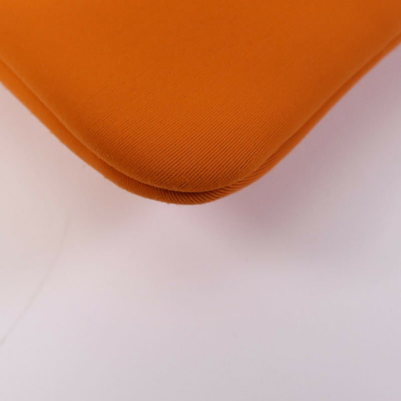 HERMES 尼龍Neobain手拿包Neo Orange-7