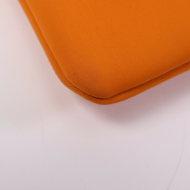 HERMES 尼龍Neobain手拿包Neo Orange-8