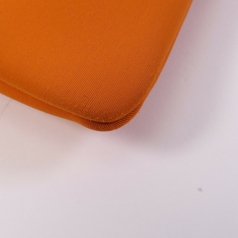 HERMES 尼龍Neobain手拿包Neo Orange-9