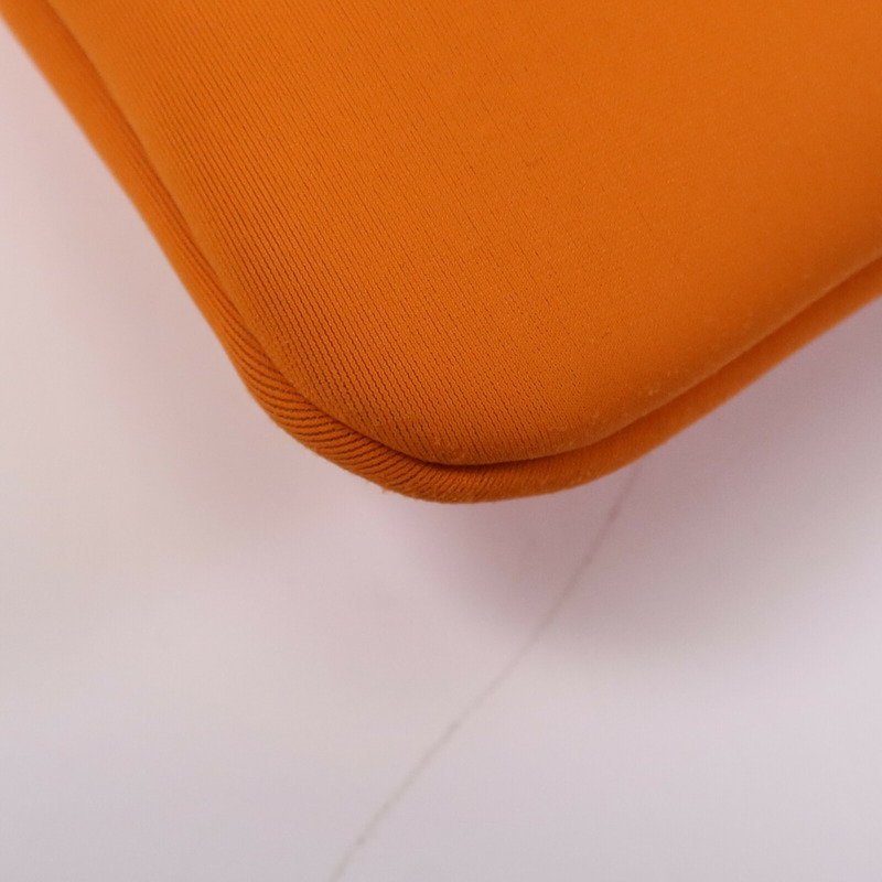 HERMES 尼龍Neobain手拿包Neo Orange-10