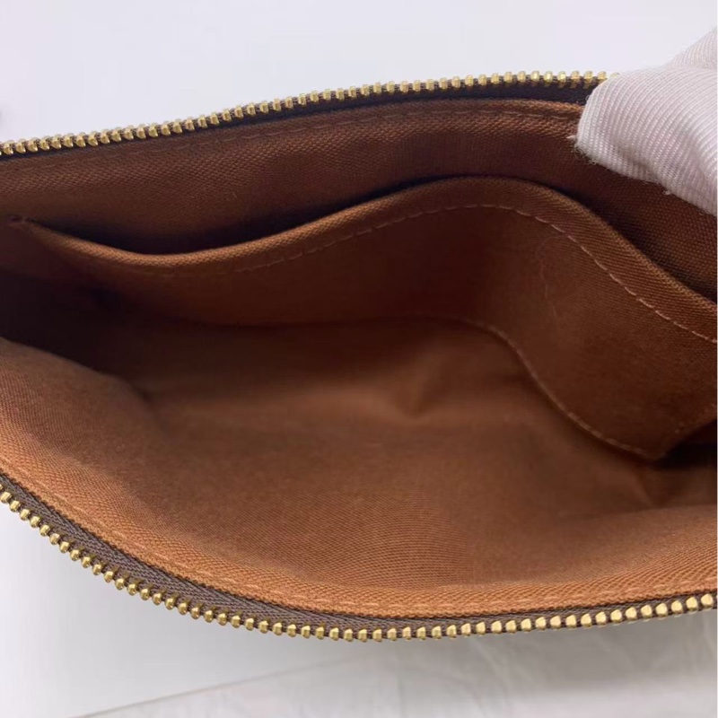 二手路易威登Lv老花麻將包大號，正常使用痕跡，配皮變色-6