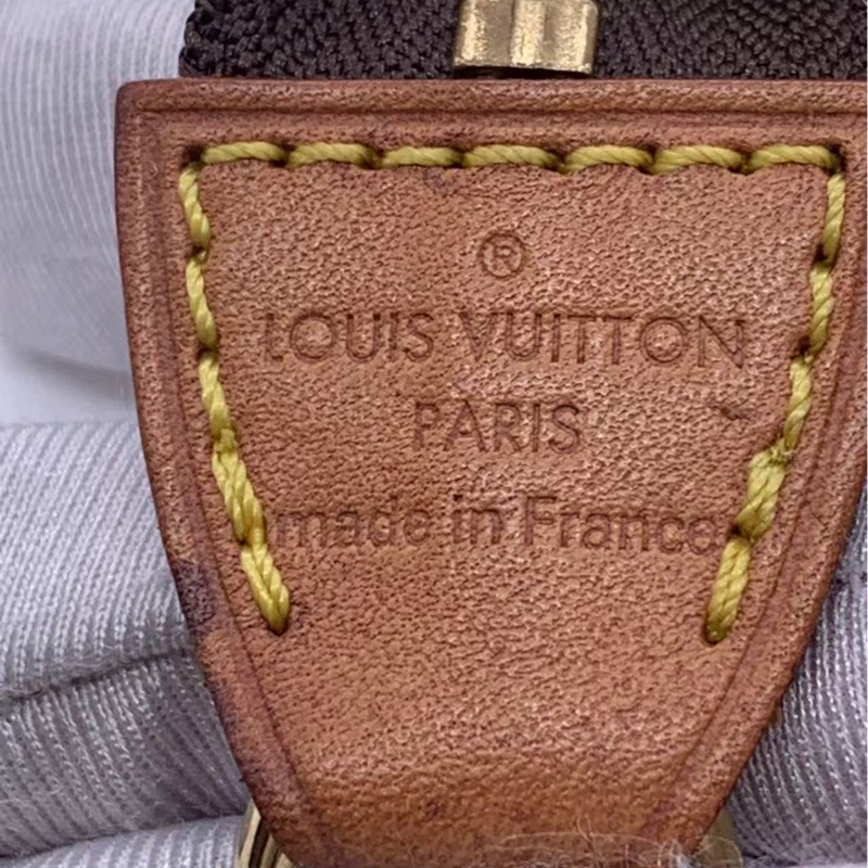 二手路易威登Lv老花麻將包大號，正常使用痕跡，配皮變色-13