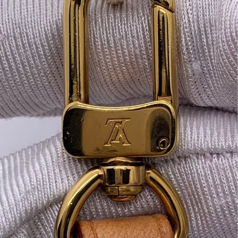 二手路易威登Lv老花麻將包大號，正常使用痕跡，配皮變色-14