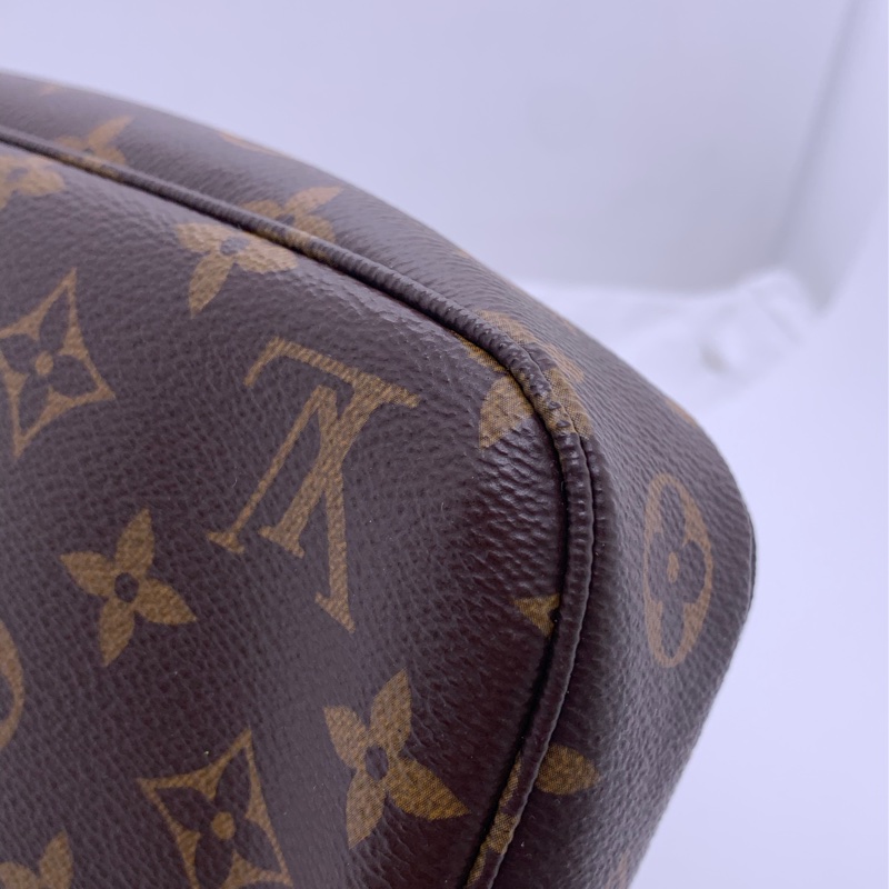 二手路易威登Lv老花麻將包大號，正常使用痕跡，配皮變色-15