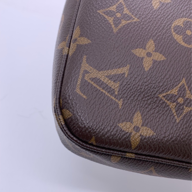 二手路易威登Lv老花麻將包大號，正常使用痕跡，配皮變色-16