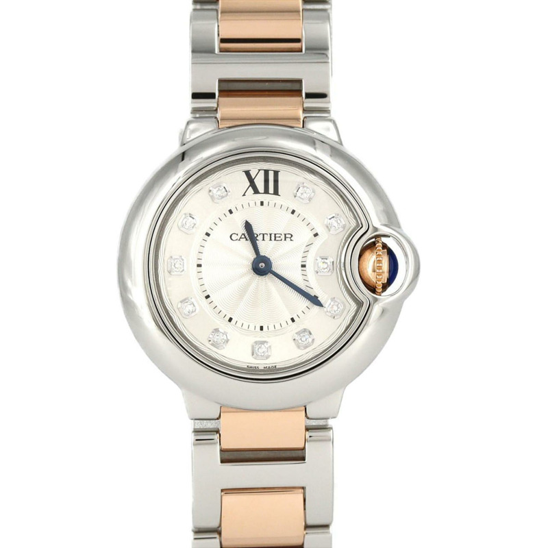 卡地亞 Ballon Bleu SM PG 組合 11P WE902030 SSxPG 石英錶-0