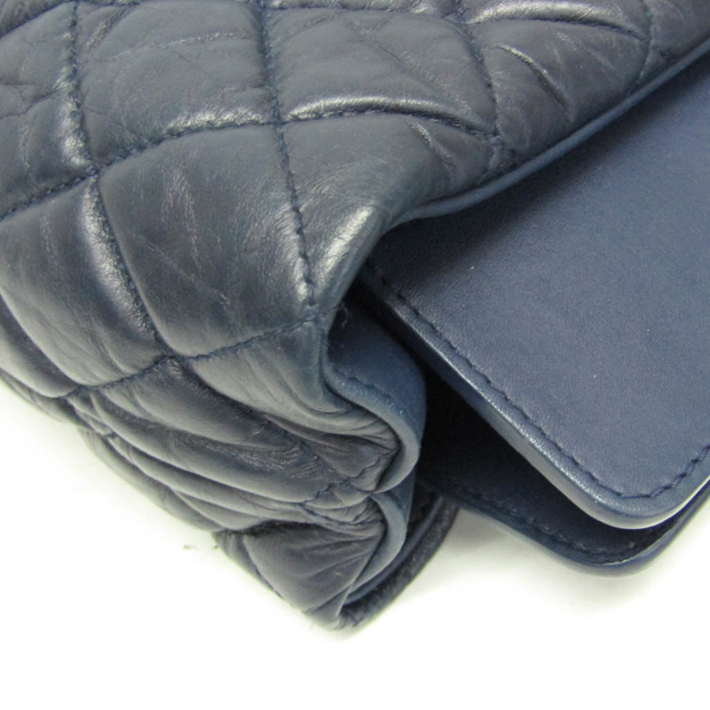 香奈兒 Matelasse Portobello 手提包 女士真皮單肩包，海軍藍-7