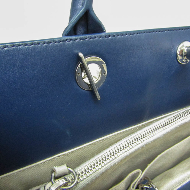 香奈兒 Matelasse Portobello 手提包 女士真皮單肩包，海軍藍-14