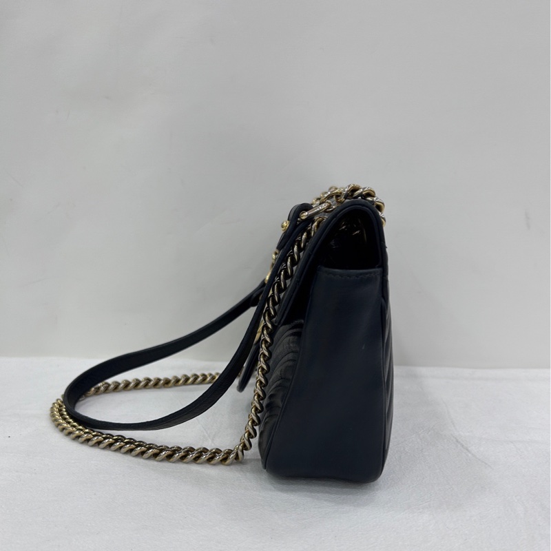 古馳/GUCCI GG Marmont 馬蒙22 舊 黑標022 底長25cm-2