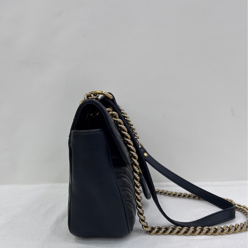 古馳/GUCCI GG Marmont 馬蒙22 舊 黑標022 底長25cm-3