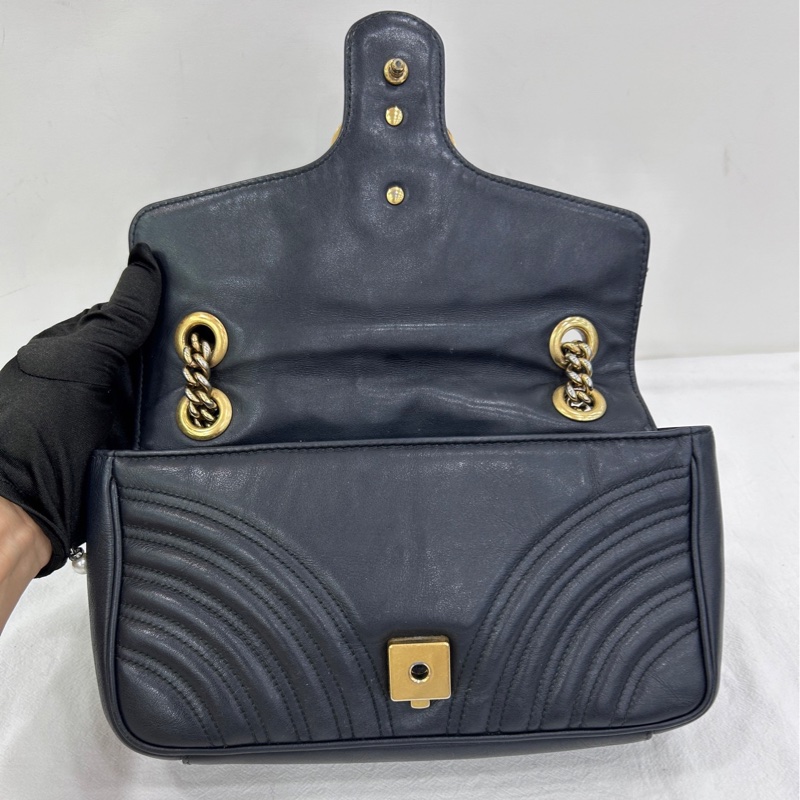 古馳/GUCCI GG Marmont 馬蒙22 舊 黑標022 底長25cm-7