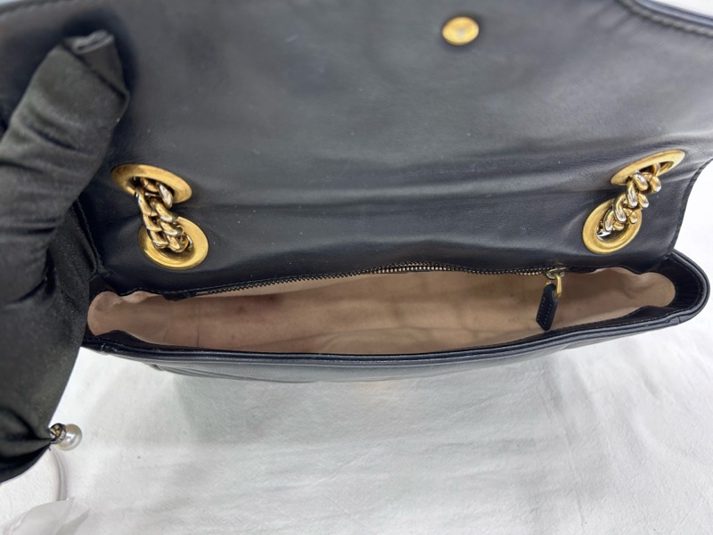 古馳/GUCCI GG Marmont 馬蒙22 舊 黑標022 底長25cm-8