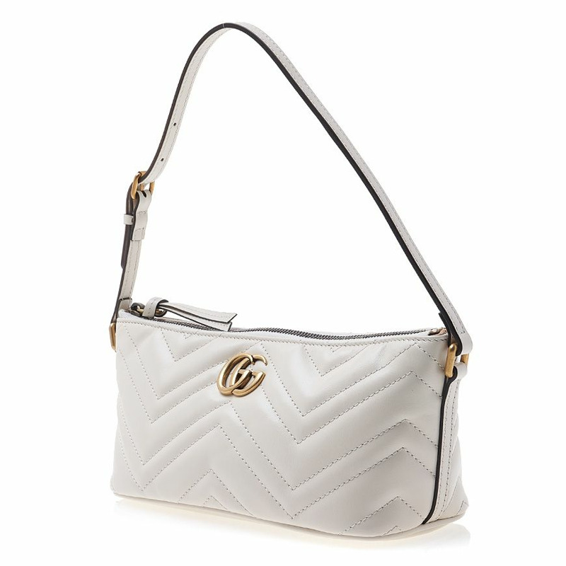 GUCCI GG Marmont 馬特拉塞凸紋單肩包 739166 AABZB 9022-1