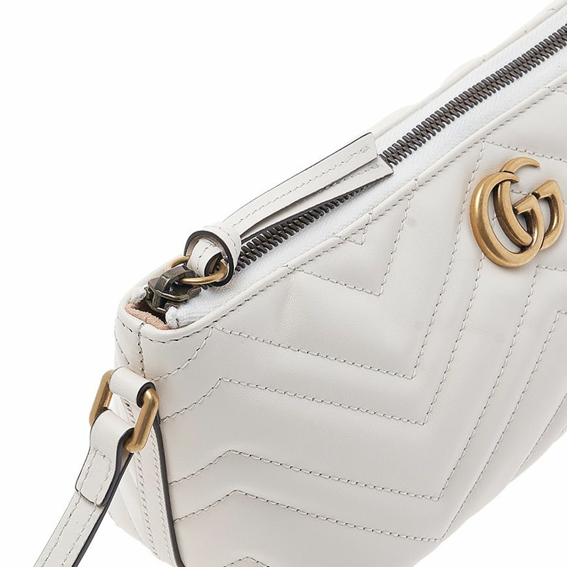 GUCCI GG Marmont 馬特拉塞凸紋單肩包 739166 AABZB 9022-7