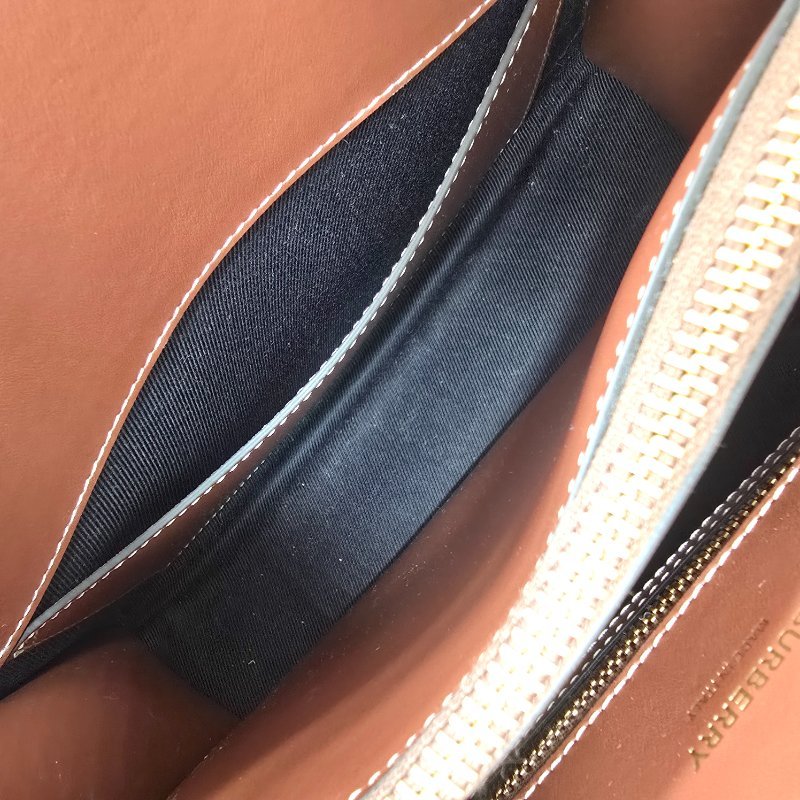 Burberry 巴寶莉 新款迷你 Vintage 格紋 雙提把 Title 手提包 肩背包-9