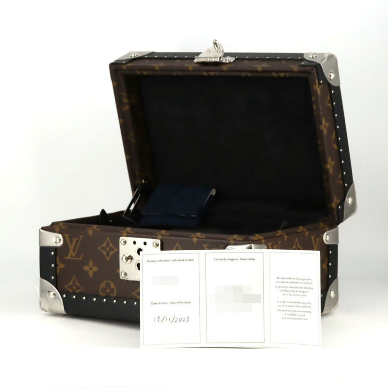 路易威登 Tambour 自動機械錶,精鋼藍色 W1ST20 不鏽鋼腕錶-8