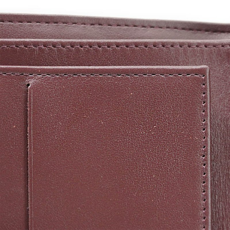 Chanel 展示品 銀雙C粒紋牛皮扣式三折短夾(AP0231-黑)-6