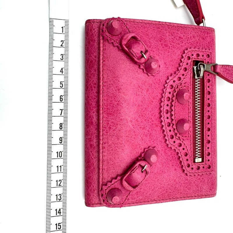 【美收精品】BALENCIAGA 粉色city錢包 C-80【隔月月中將轉賣至日本 上架期限30天】-8