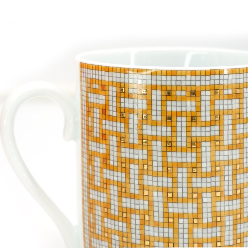 Hermes Mosaique au 24 幾何圖形陶瓷馬克杯(多色)-7