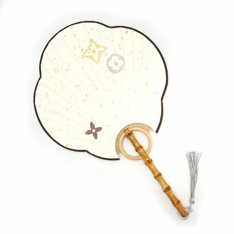 Louis Vuitton 原花竹節芭蕉扇(白)