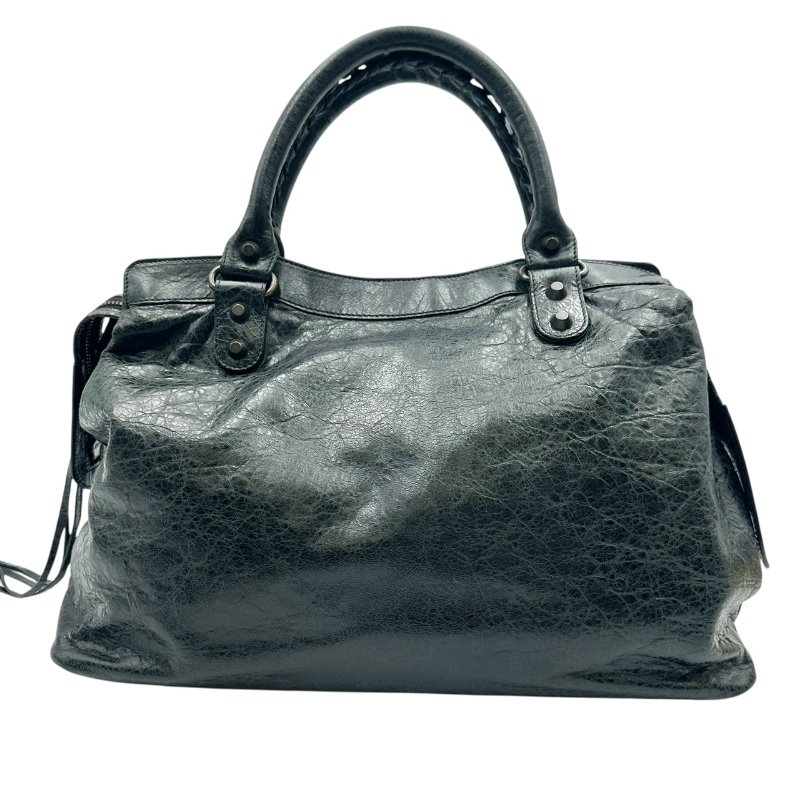 【美收精品】BALENCIAGA 黑色手提機車包 C-81【隔月月中將轉賣至日本 上架期限30天】-1