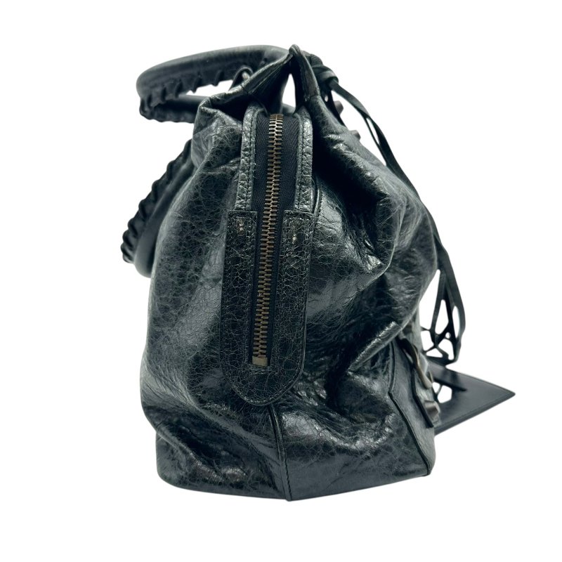 【美收精品】BALENCIAGA 黑色手提機車包 C-81【隔月月中將轉賣至日本 上架期限30天】-2