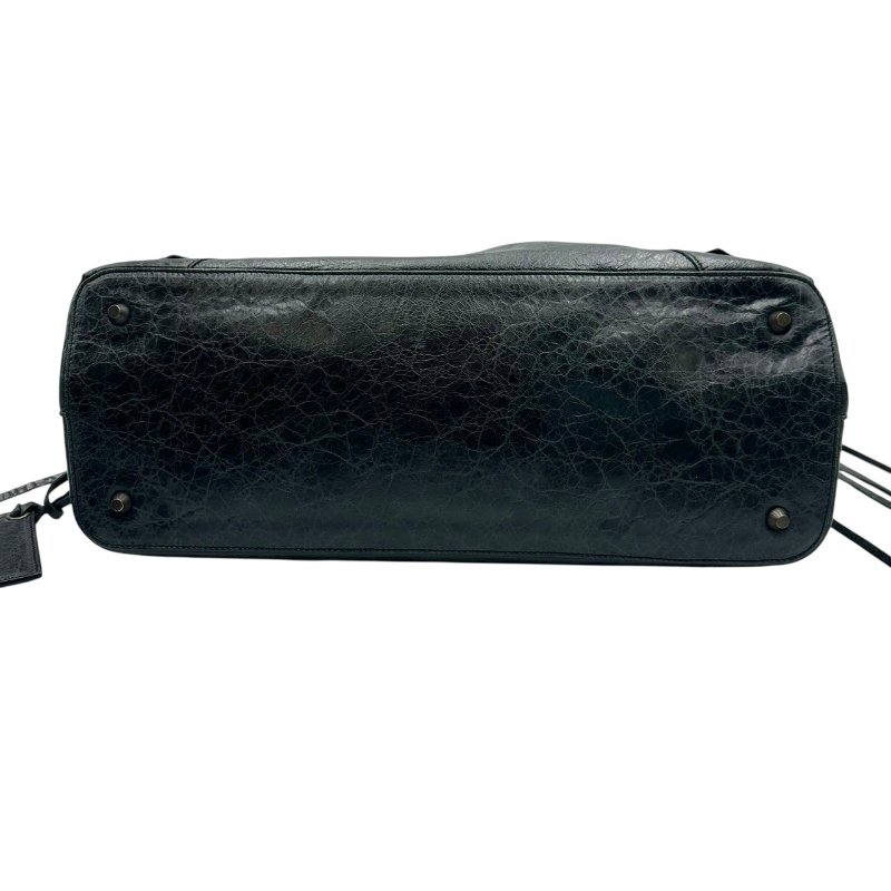 【美收精品】BALENCIAGA 黑色手提機車包 C-81【隔月月中將轉賣至日本 上架期限30天】-4