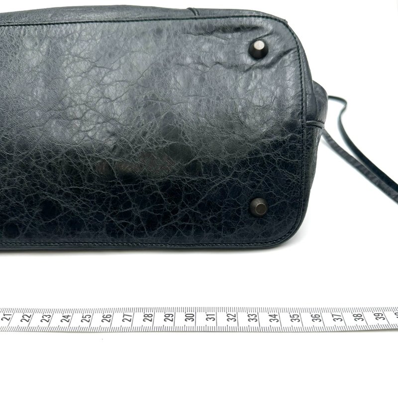 【美收精品】BALENCIAGA 黑色手提機車包 C-81【隔月月中將轉賣至日本 上架期限30天】-11