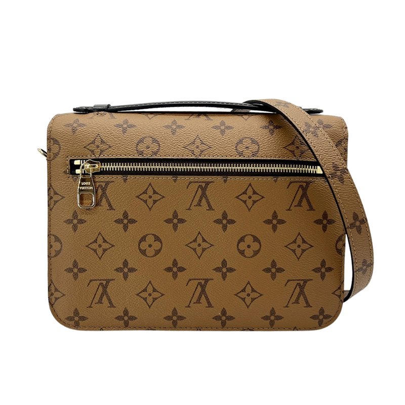 Louis Vuitton 展示品 Pochette Metis 帆布雙拼色斜背郵差包(M44876-咖)-2
