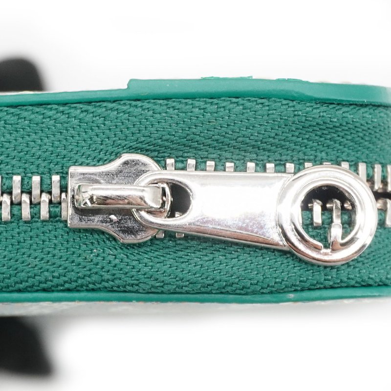 Goyard 展示品 Matignon PM 帆布拉鍊零錢包(綠)-5
