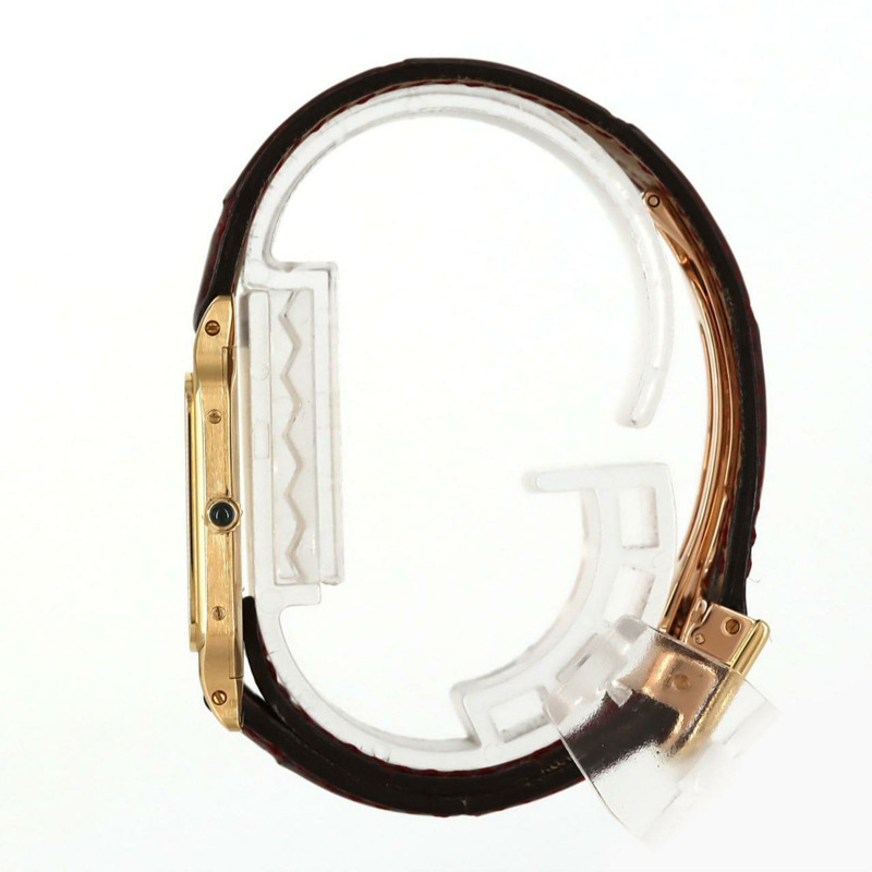 卡地亞 Santos-Dumont LM CPCP YG W1527751 手動上鍊腕錶-2