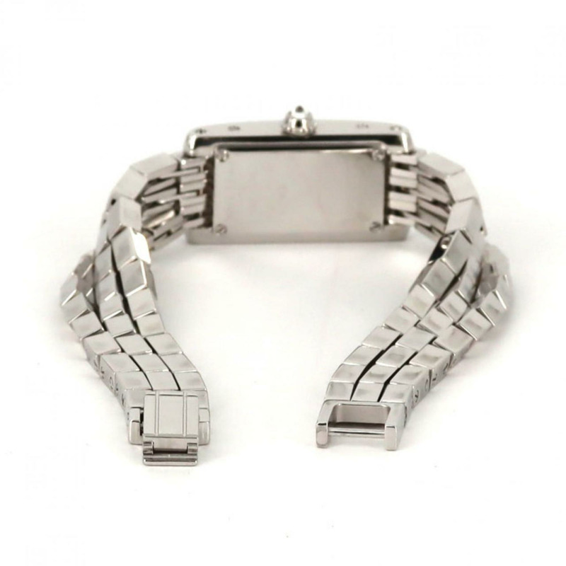 卡地亞 Tank Alongeranière SM WG WJ2001W3 石英腕錶-5